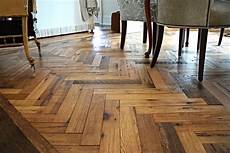 Teak Herringbone Flooring