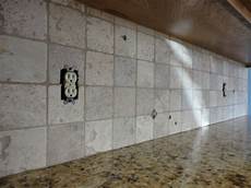 Tumbled Marble Backsplash